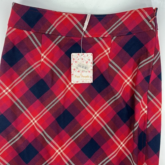 Free People skirt plaid pencil skirt size 2 Geometric Precision NWT - Picture 4 of 7